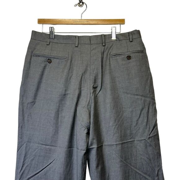 Ralph Lauren wool& cashmere dress slacks cuffed P 36 W x 32 green tag - Picture 5 of 13